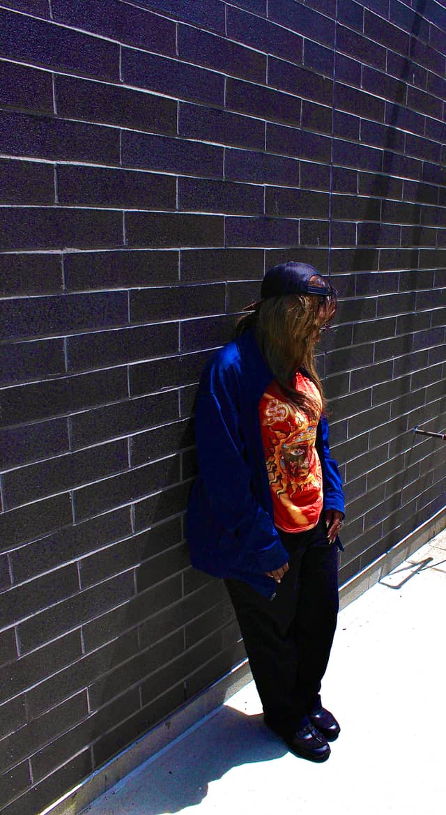 Dark Brick Wall Urban Backdrop - Image 1