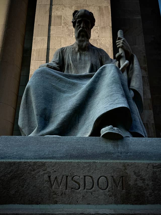 Shelby County Courthouse Wisdom Statue - Image 1