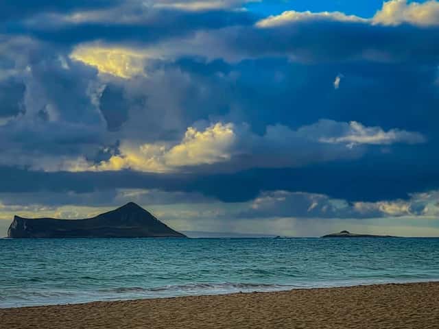 Rabbit Island View from Waimanalo Beach