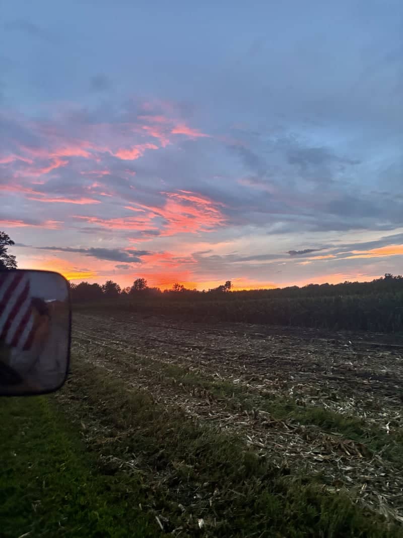 White Pigeon Rural Sunset - Image 1