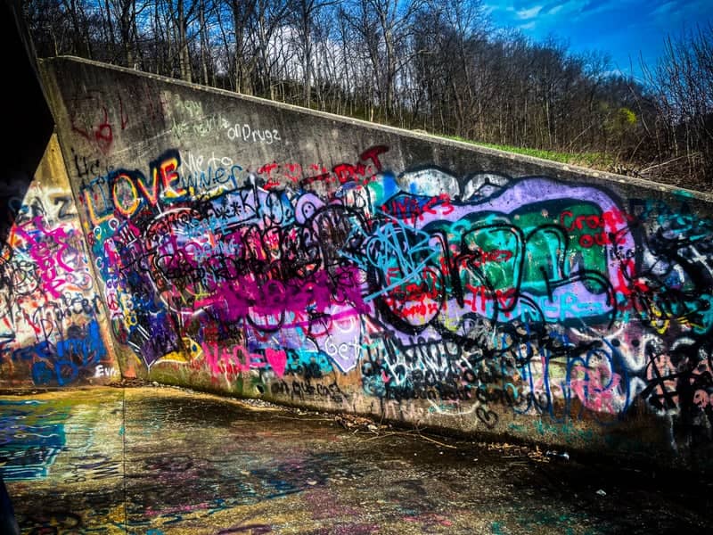 Horseshoe Curve Reservoir Graffiti Wall - Image 1