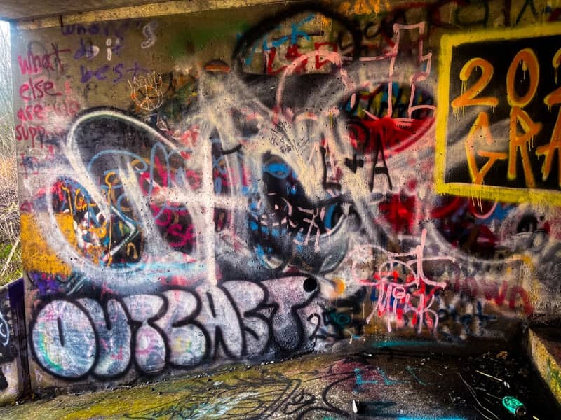 Horseshoe Curve Reservoir Graffiti Wall - Image 1
