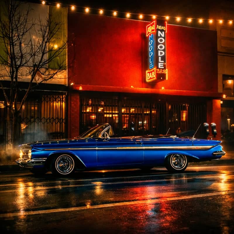 Downtown Albuquerque Neon Street - Image 1