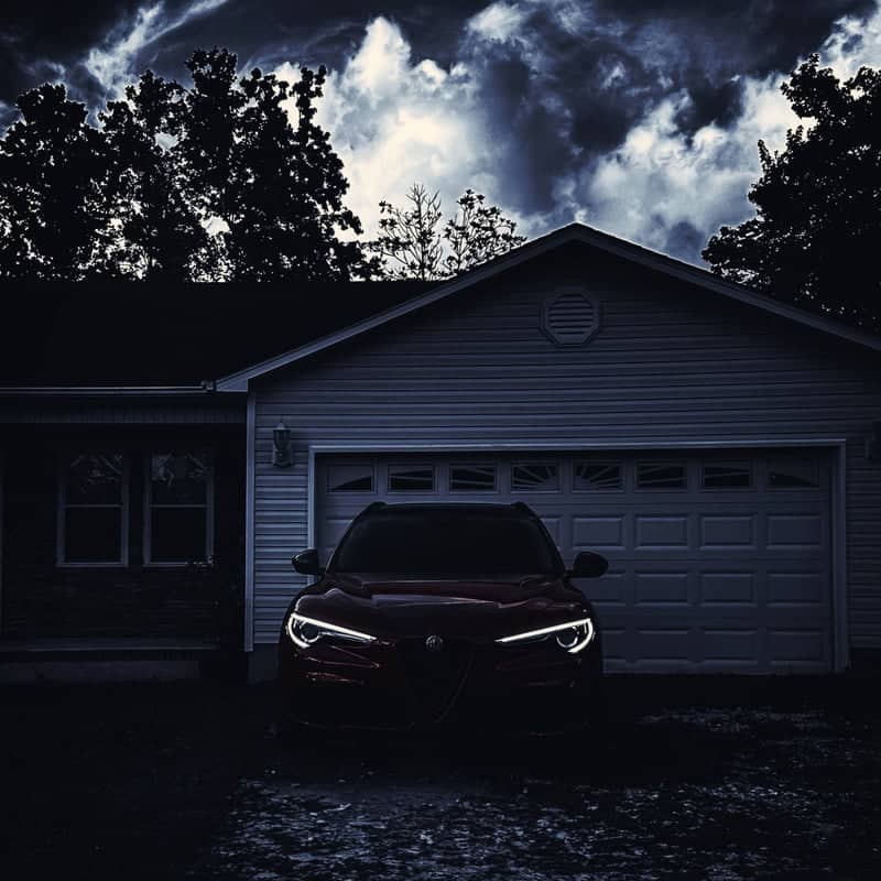Suburban Driveway Automotive Spot - Image 1