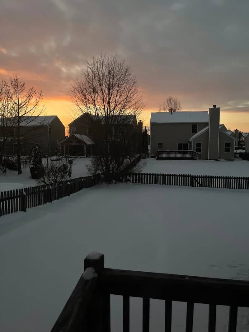 Pataskala Suburban Winter Sunset - Image 1