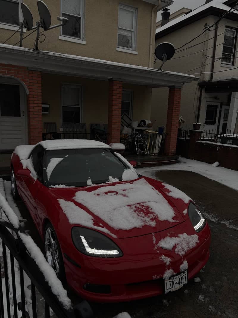 Suburban Winter Driveway - Image 1
