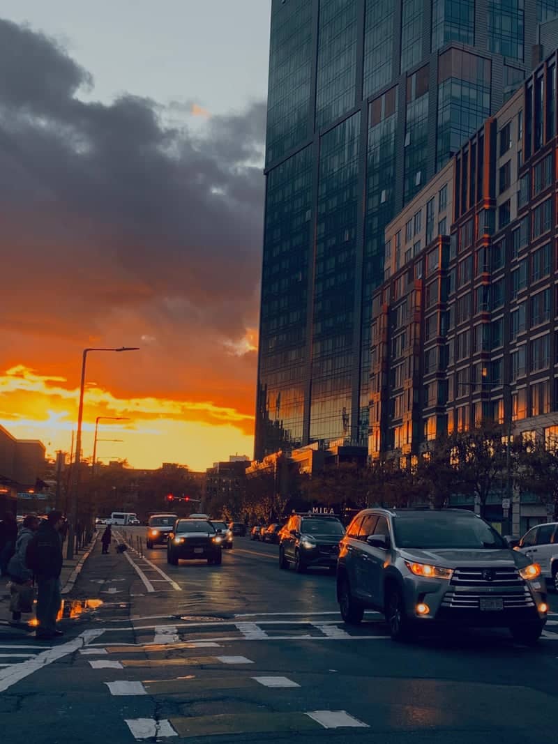Fenway District Urban Sunset - Image 1