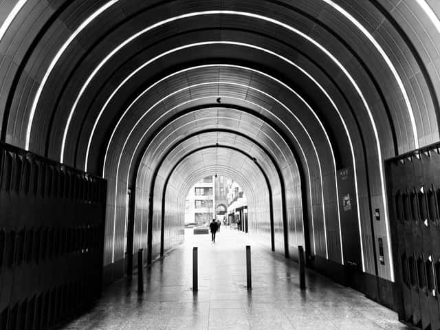 Rathbone Square Illuminated Tunnel