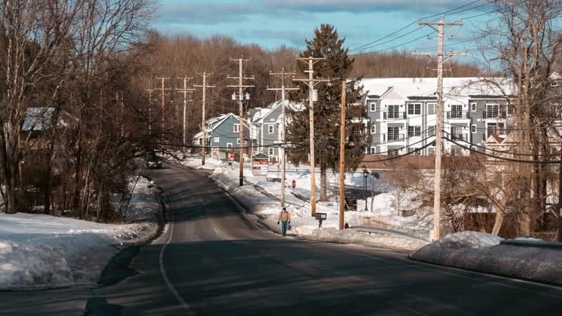 Fitchett Way Winter Streetscape - Image 1