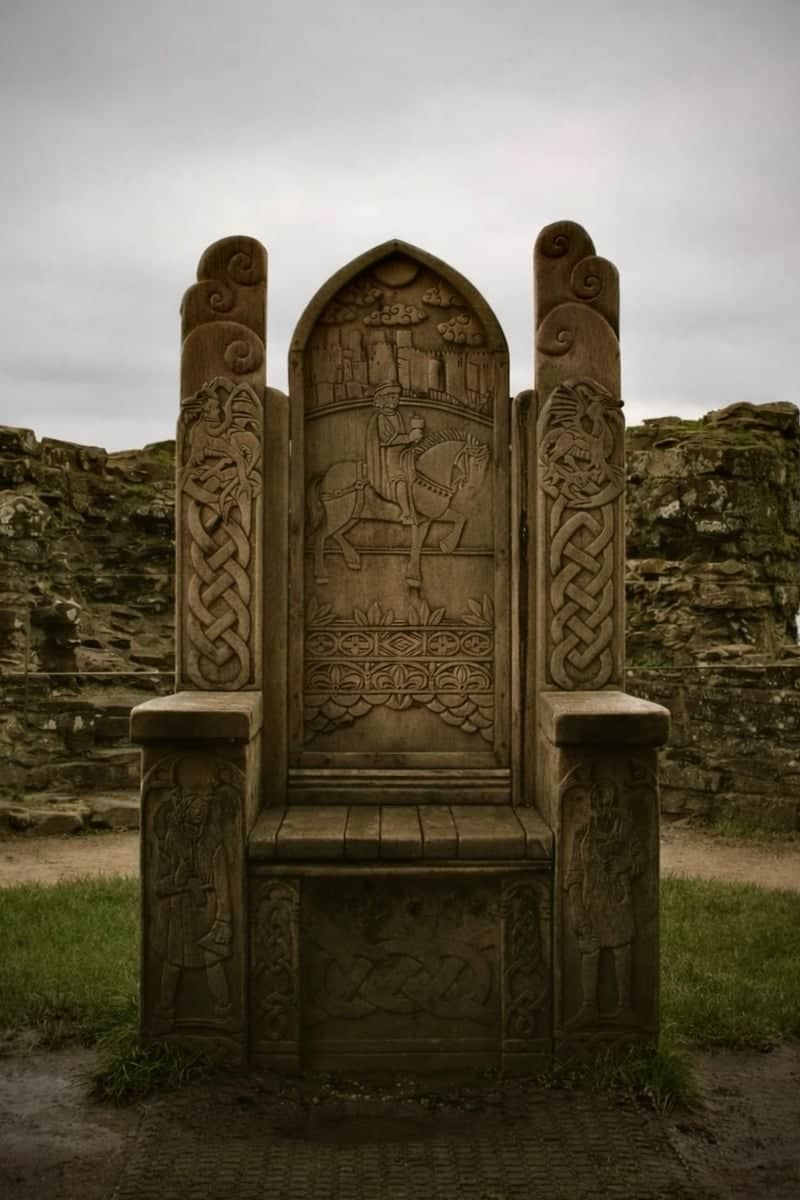 Conwy Castle Wooden Throne - Image 1