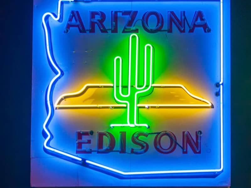 Arizona Edison Neon Sign - Image 1