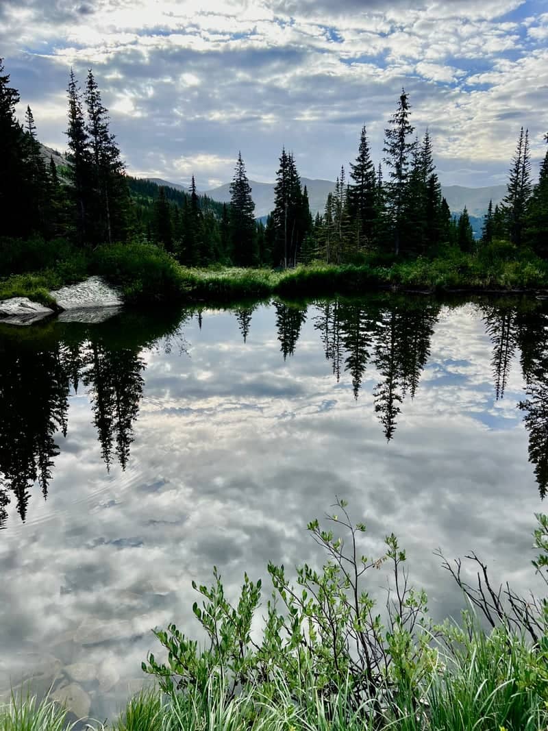 Alpine Lake Reflection Overlook - Image 1