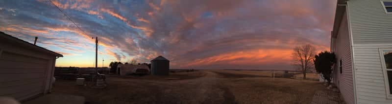 Elkader Farmstead Sunset View - Image 1