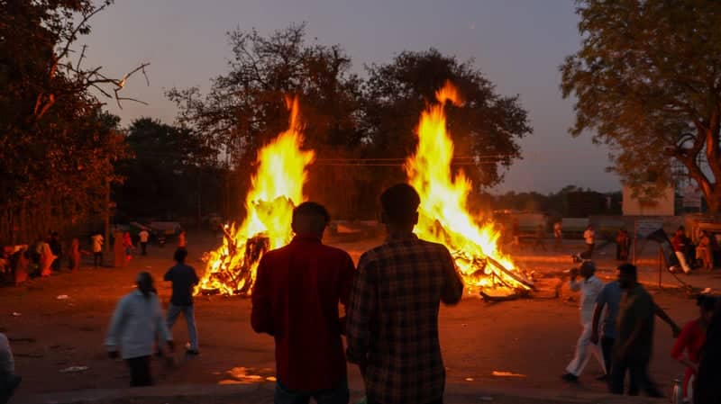 Holika Dahan Celebration, Gandhinagar - Image 1