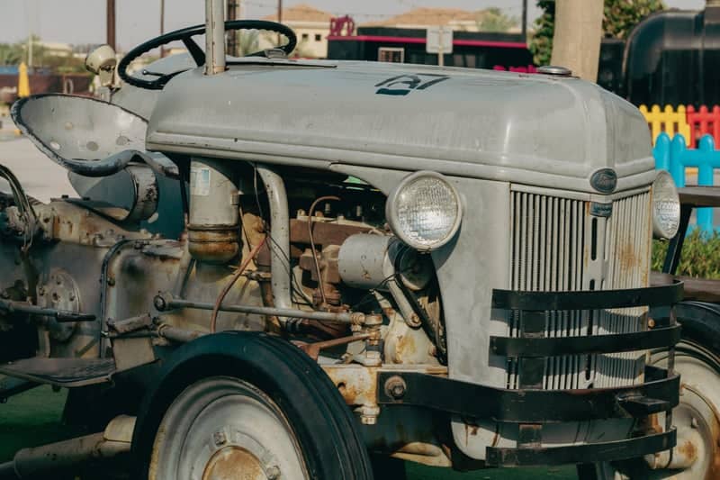 Vintage Tractor at Al Khawaneej Walk - Image 1
