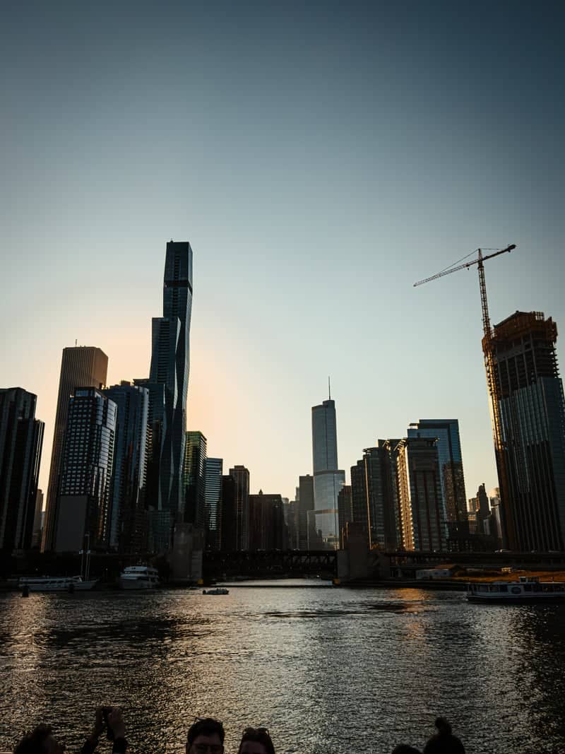 Chicago River Mouth Skyline View - Image 1