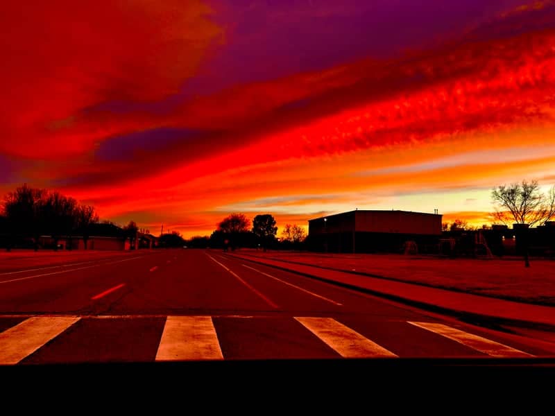 Amarillo Suburban Sunset - Image 1