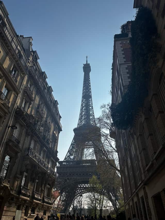 Allée Paul Deschanel Eiffel Tower View