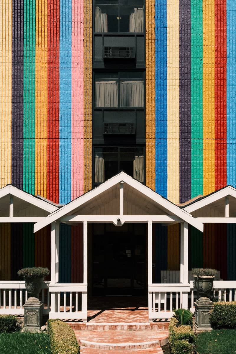 Hotel Burbank Rainbow Wall - Image 1