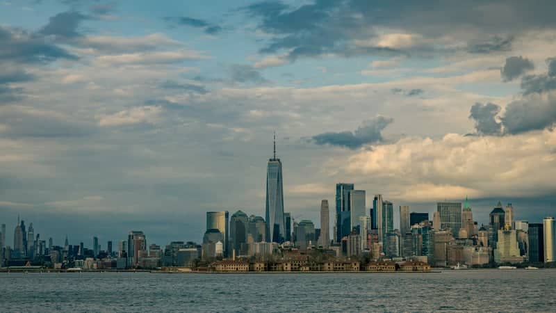 Lower Manhattan Skyline from Ellis Island Bridge - Image 1