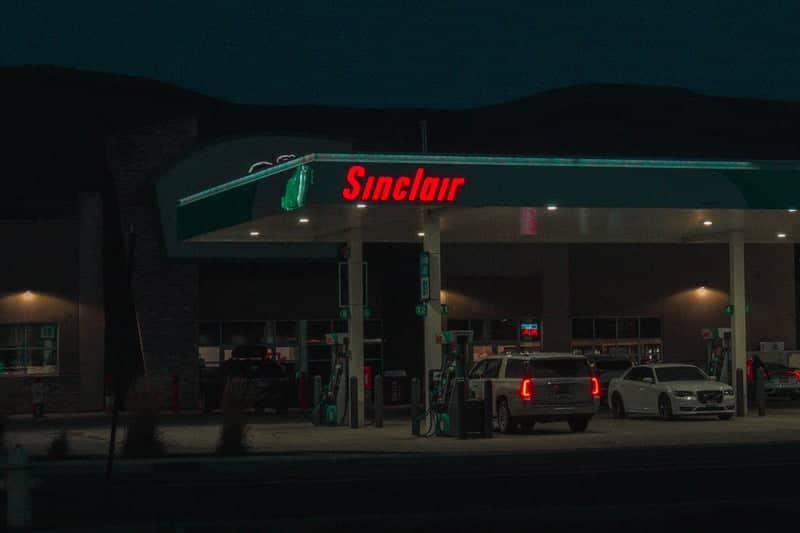 Sinclair Gas Station Nightscape - Image 1