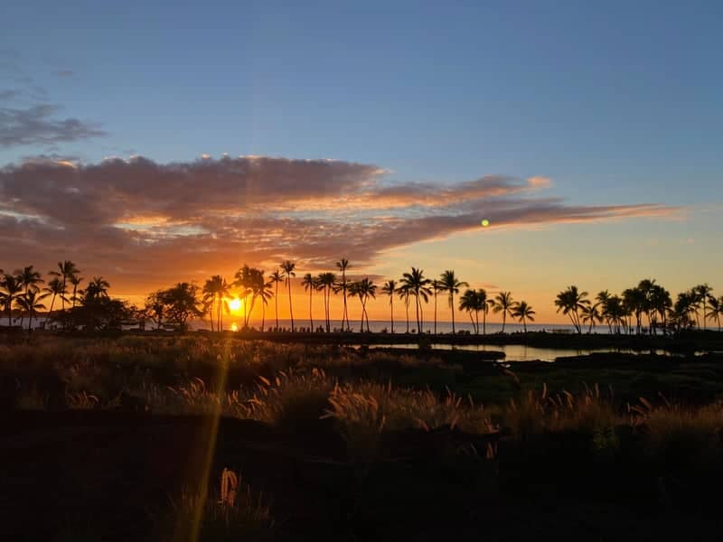 Tropical Lagoon Sunset Overlook - Image 1