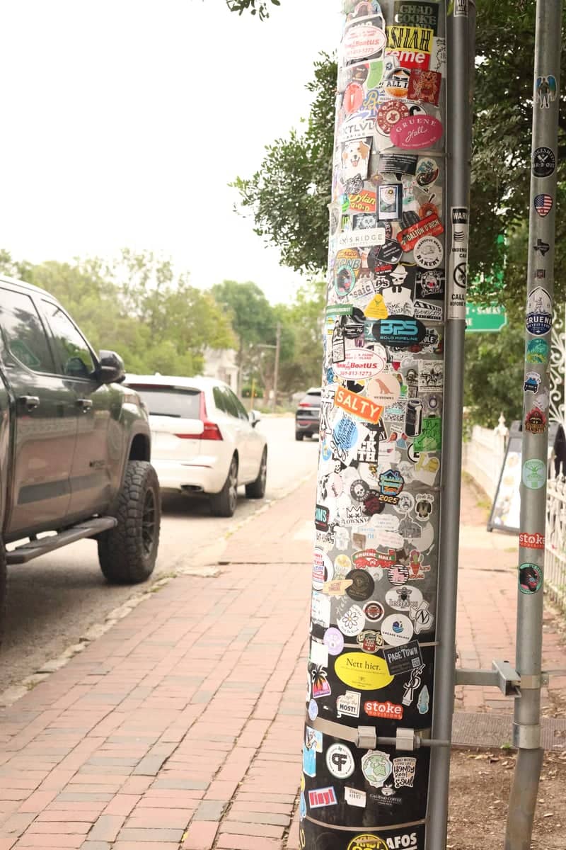 Gruene Historic District Sticker Pole - Image 1