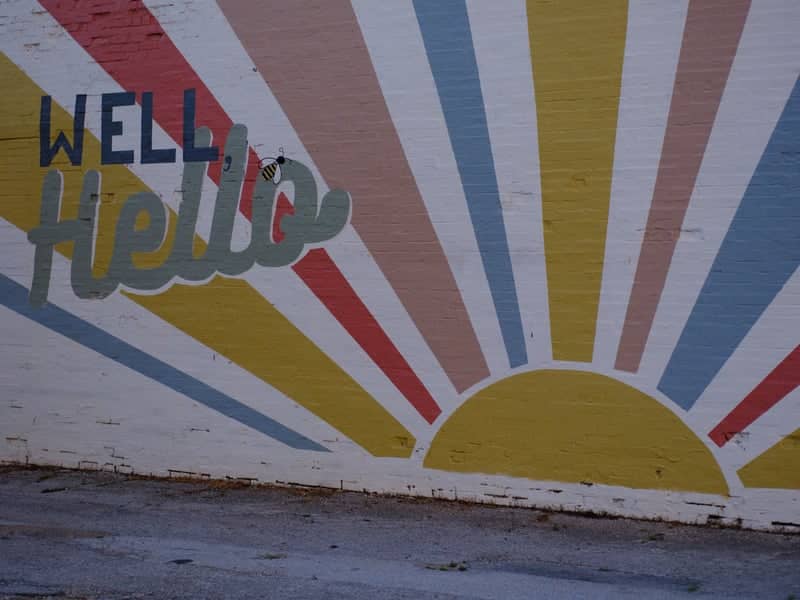 "Well Hello" Mural, Downtown Decatur - Image 1