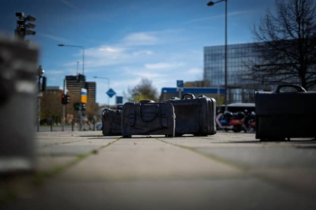 Wiesbaden Hauptbahnhof Luggage Memorial - Image 1