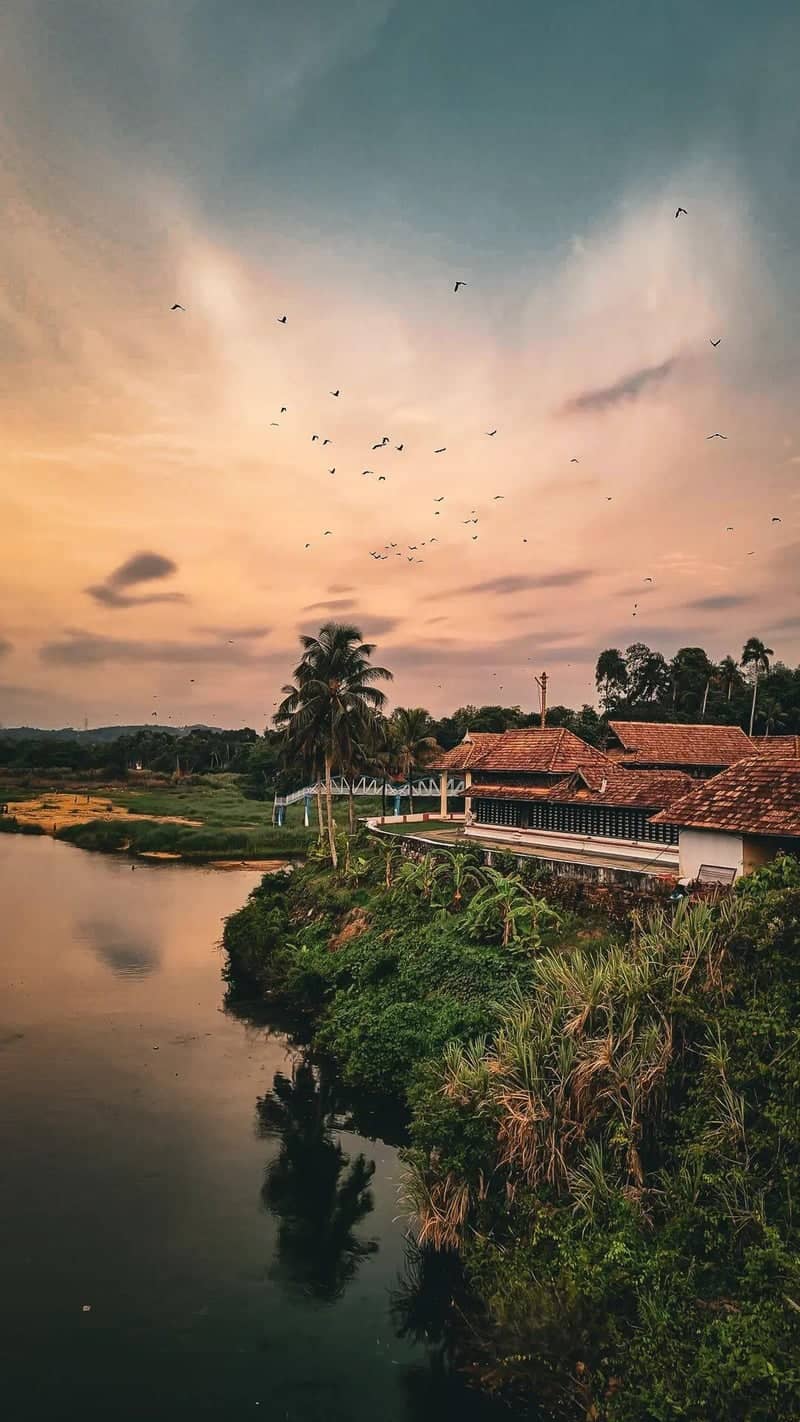 Kerala Riverside Sunset - Image 1