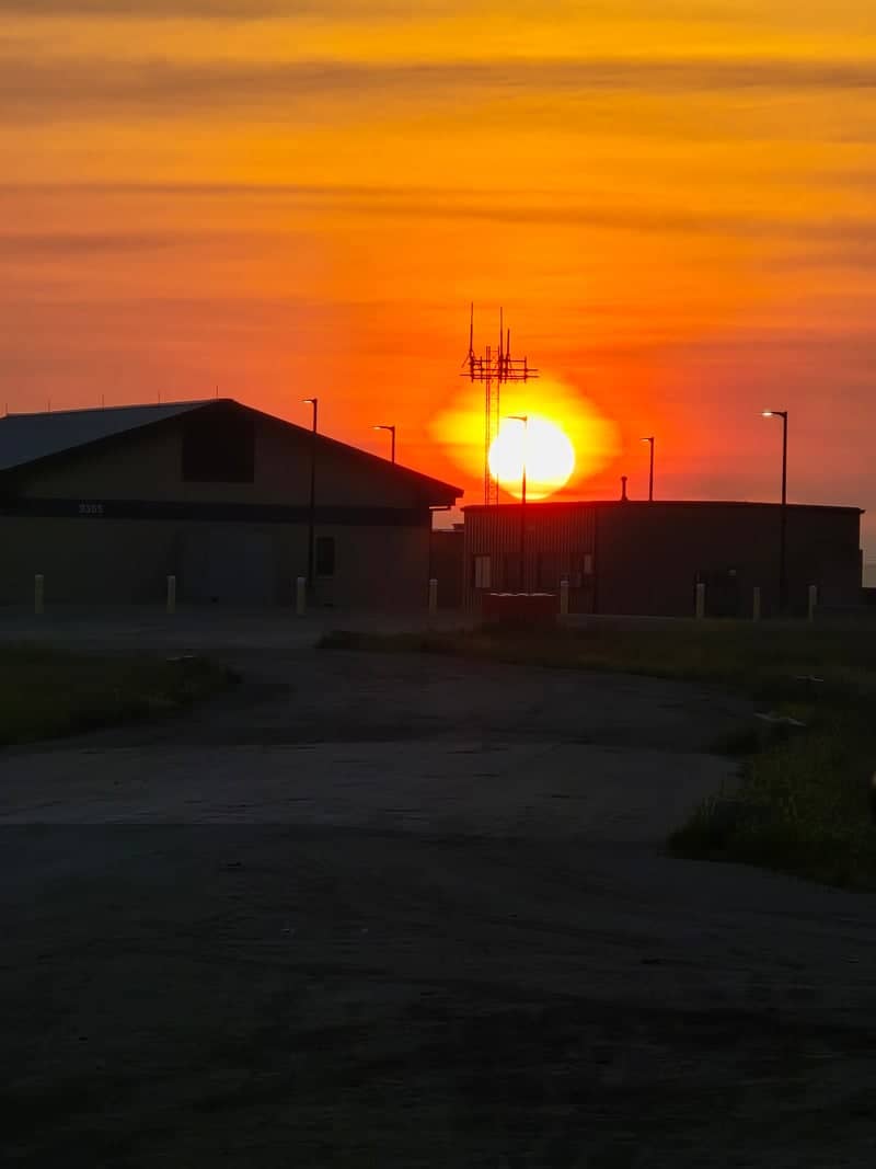 Marshall Army Airfield Sunset - Image 1