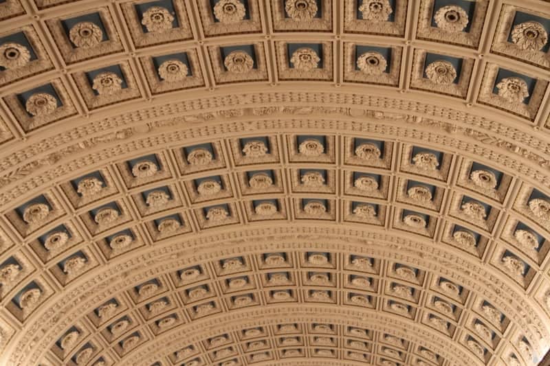 Ornate Neoclassical Coffered Ceiling - Image 1