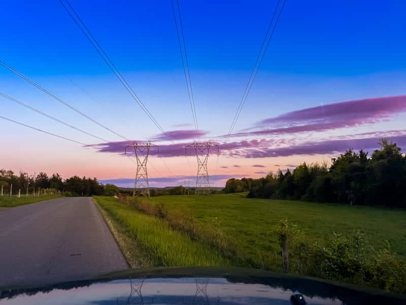Hudson Valley Power Line Vista - Image 1