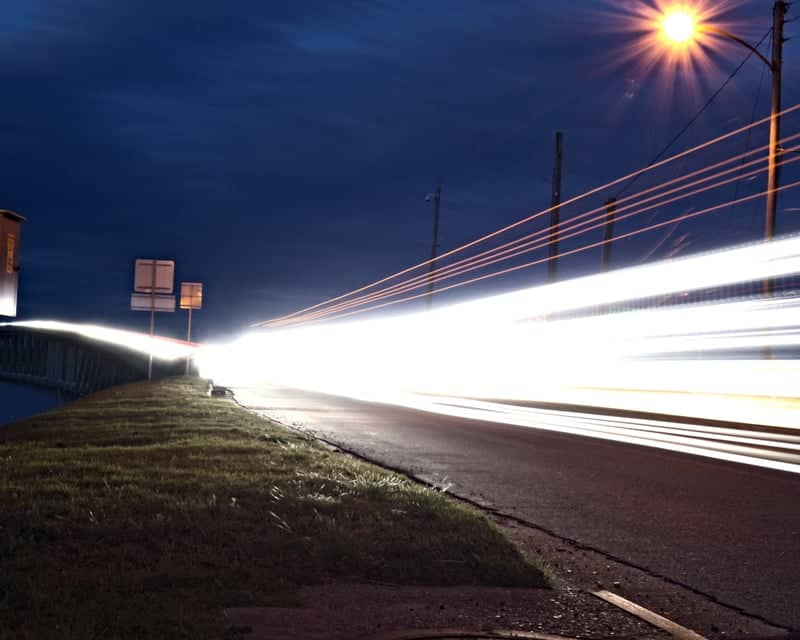 Tappahannock Roadside Light Trails - Image 1