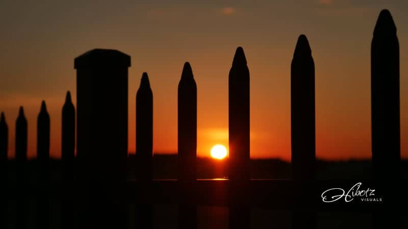 Northern Field Perimeter Sunset - Image 1