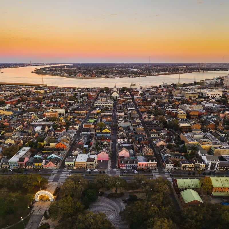 French Quarter Aerial View - Image 1
