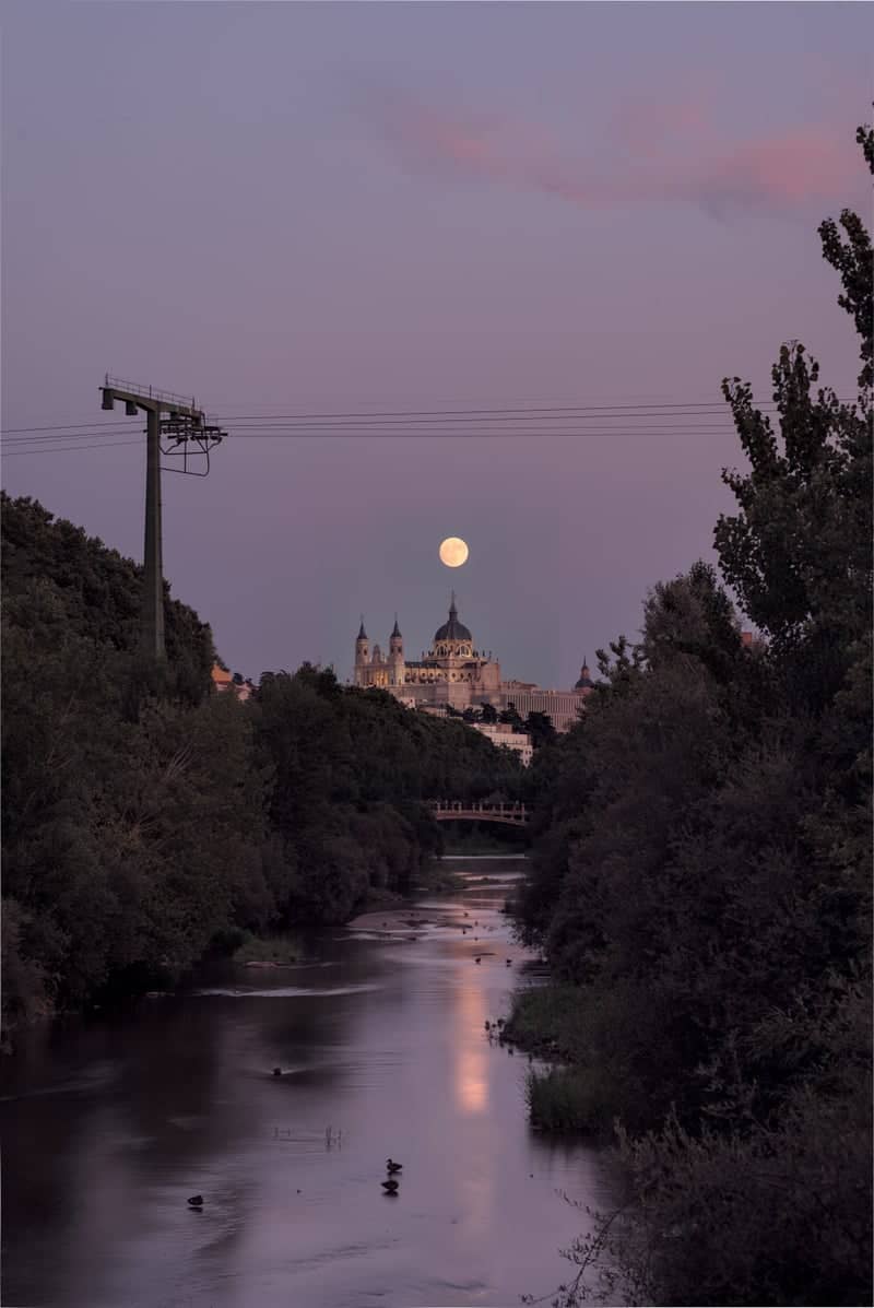Manzanares River View of Almudena Cathedral - Image 1