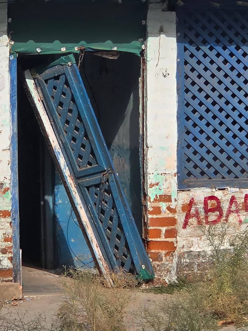 Rustic Blue Doorway on Godhra Road - Image 1