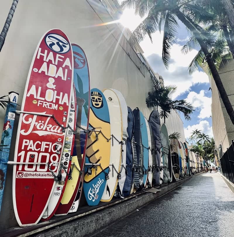 Waikiki Surfboard Alley - Image 1