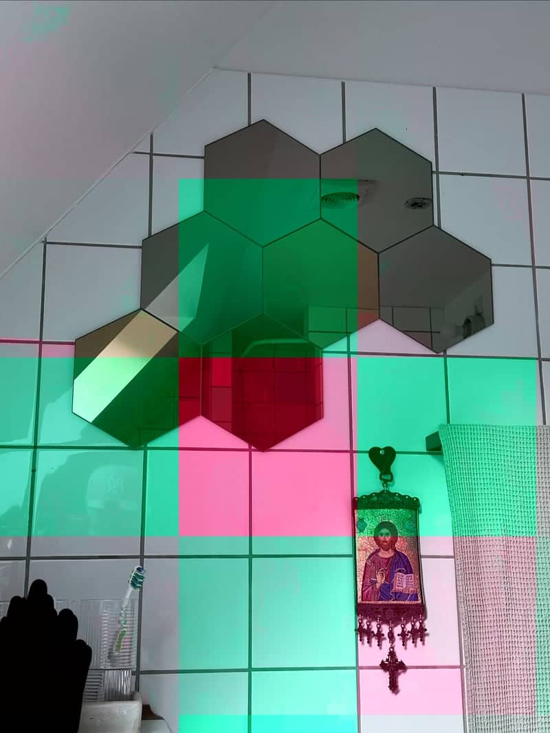 Geometric Mirror Wall - Image 1