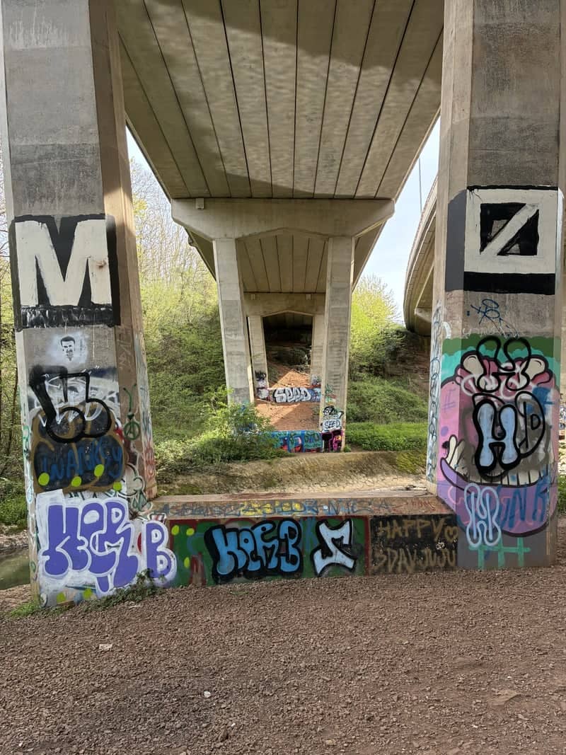 M32 Motorway Underpass Graffiti - Image 1