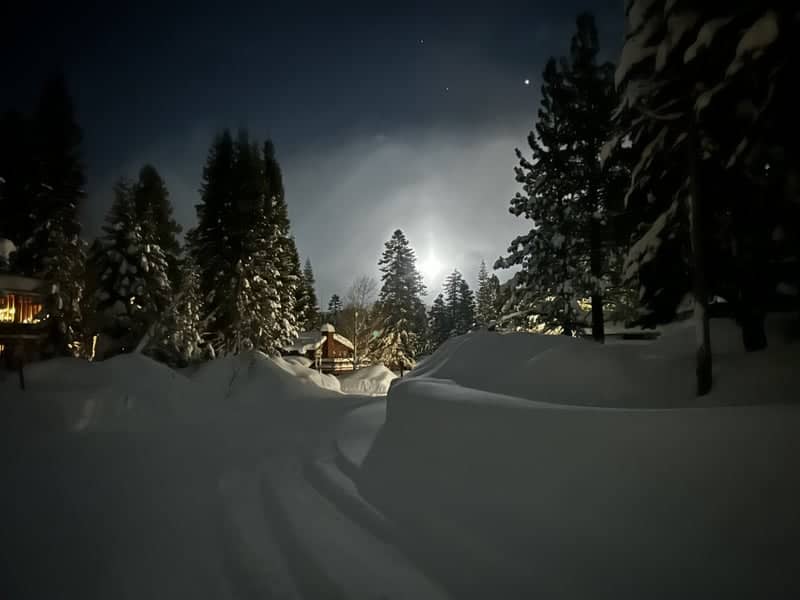 Mammoth Lakes Winter Nightscape - Image 1