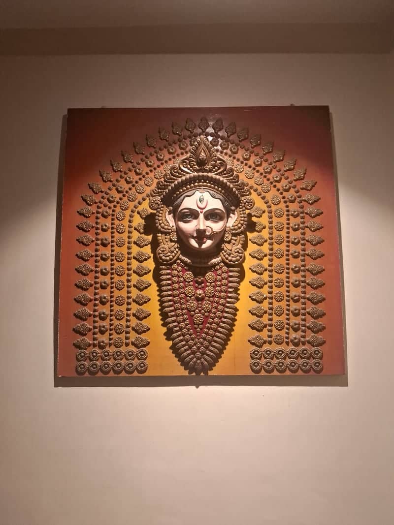 Traditional Goddess Relief Sculpture - Image 1