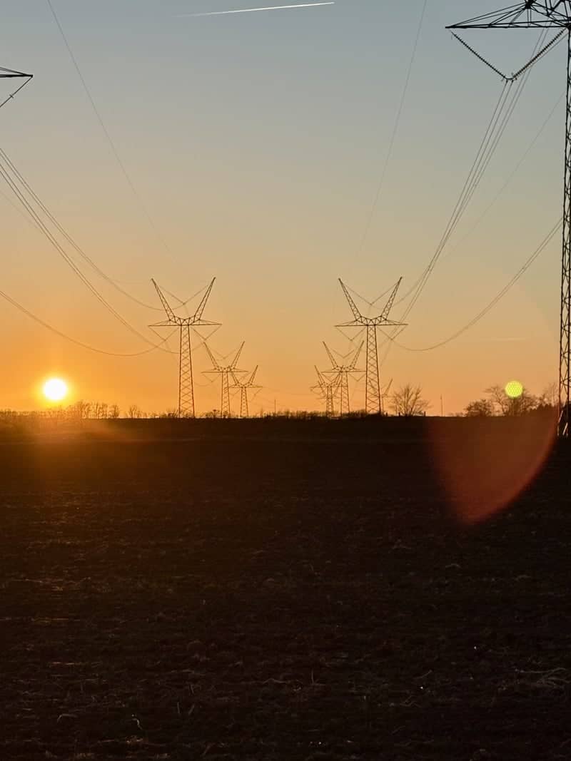 Middelfart Power Line Sunset - Image 1