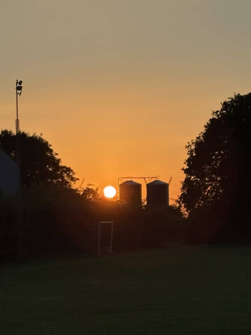 Nørre Aaby Sports Field Sunset - Image 1
