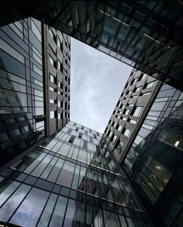 Trianglen Modern Architecture Courtyard