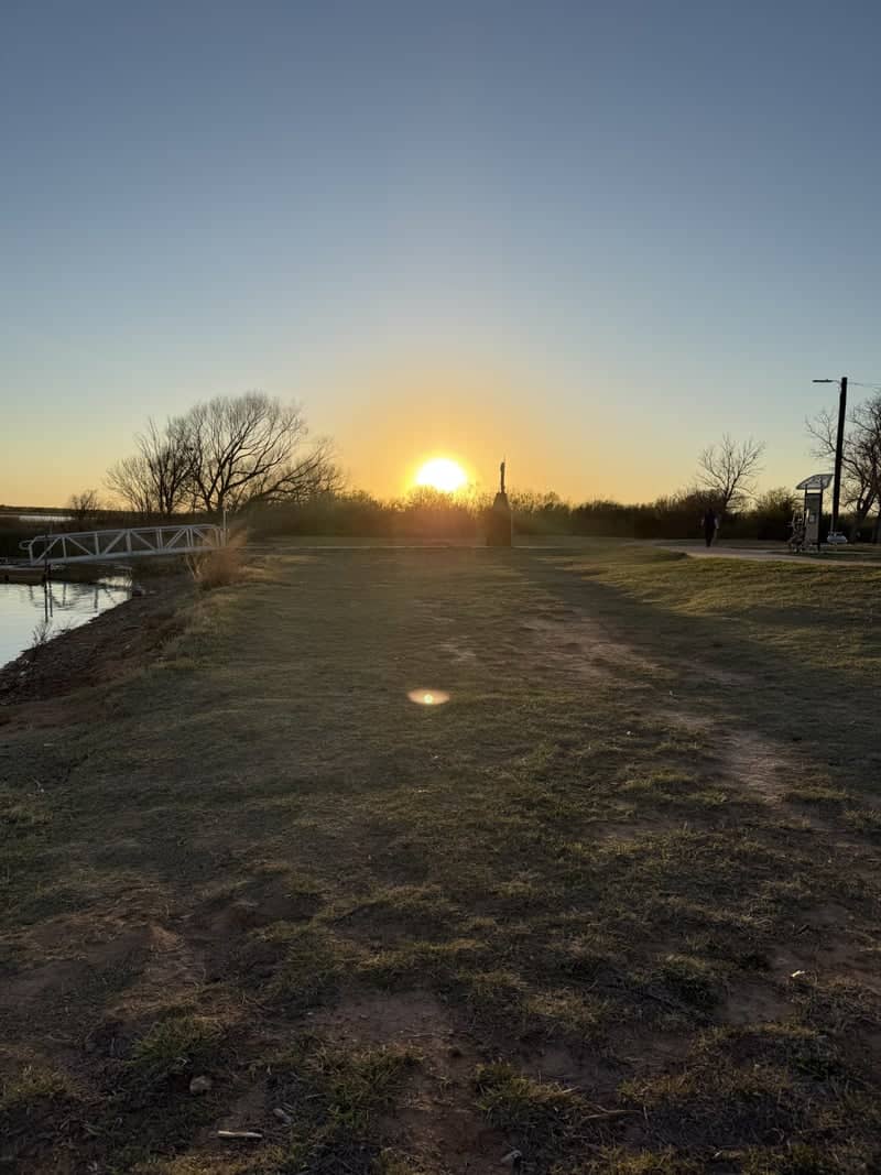 Lake Wichita Park Sunset - Image 1