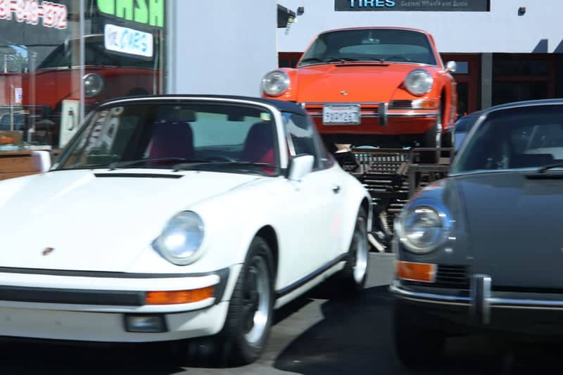 Classic Porsche Display on Main Street - Image 1