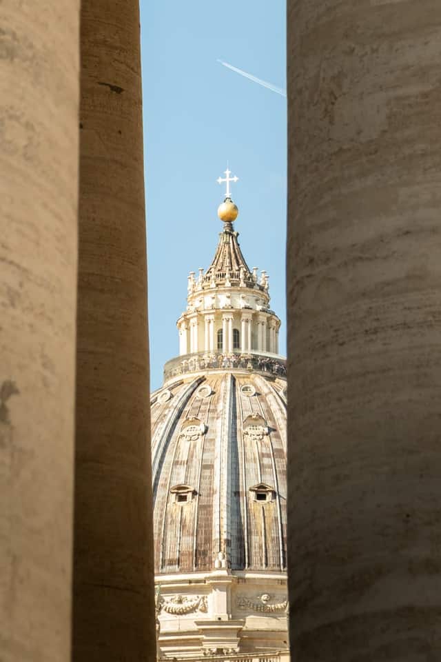 St. Peter's Basilica Dome from the Colonnade
