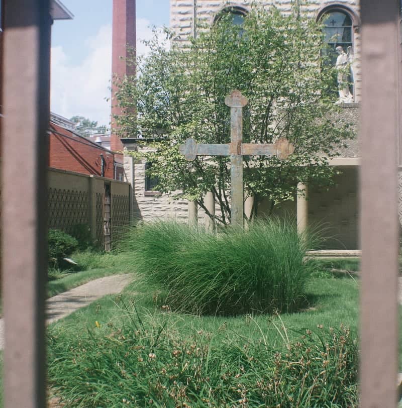 St. Mary's Catholic Church Courtyard - Image 1